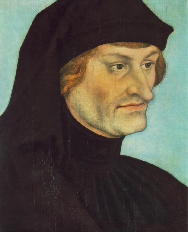 CRANACH, Lucas the Elder Portrait of Johannes Geiler von Kaysersberg fg oil painting image